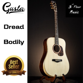 (มีของแถมพิเศษ) Gusta Dread Bodily กีต้าร์โปร่ง/โปร่งไฟฟ้า Acoustic Guitar