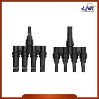 (LINK) MC4 T-Type , 4 to 1 CONNECTOR (Pair) 1500 V , TUV StandardSKU : CB-1010