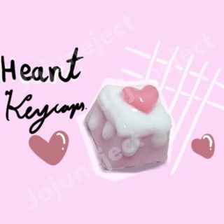 คีย์แคป resin KeyCap mini heart หัวใจ น่ารักๆ เรซิ่น handmade resin keycaps