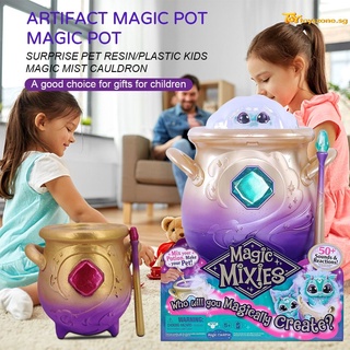 Figure toys Magic pot surprise pet resin cauldron Magic Mixies resin crafts plastic magic fog pot childrens gifts