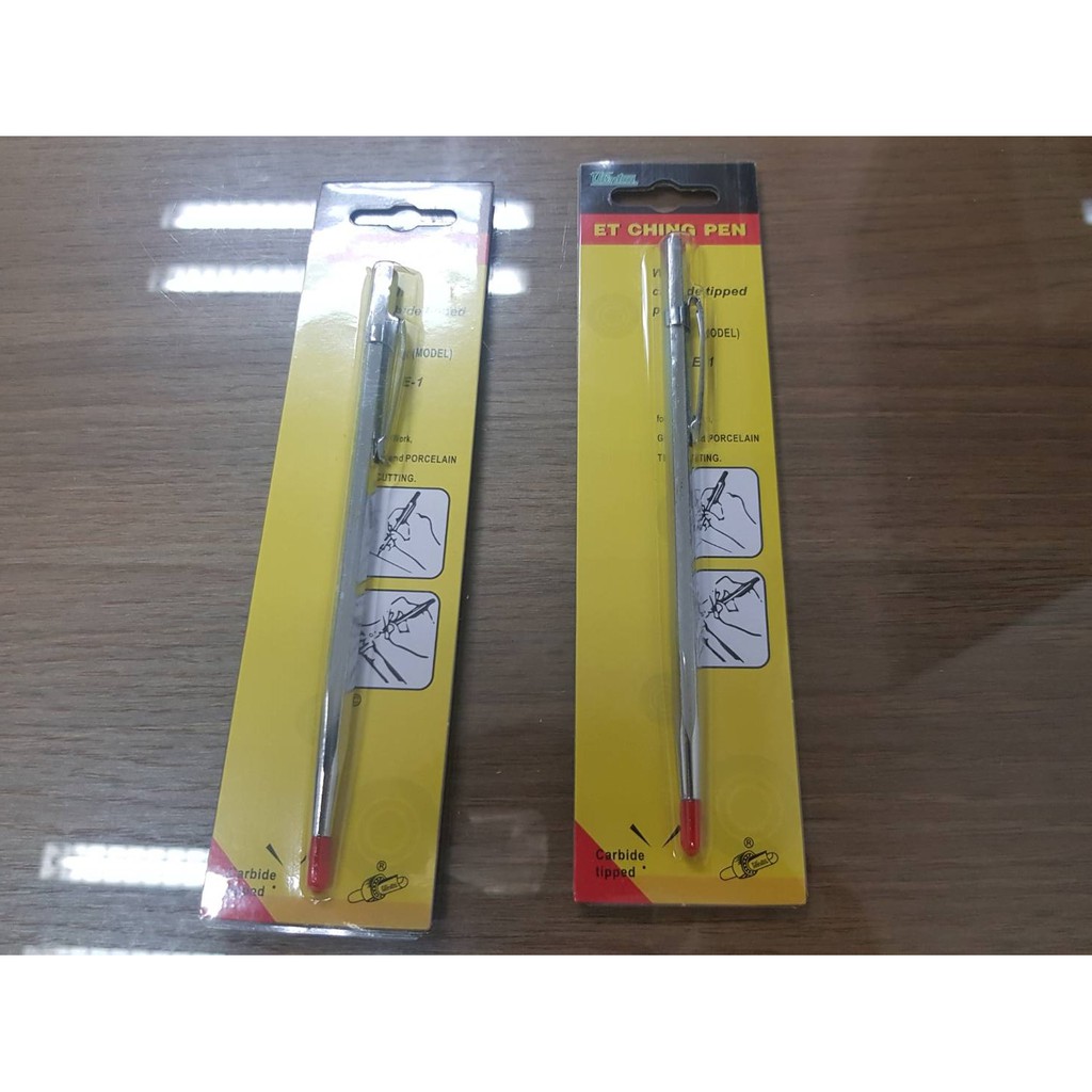 ปากกาขีดเหล็ก WINTON ปากกาขีดพลาสติก รุ่น E-1 สีเงิน หัวขีดคาร์ไบร์