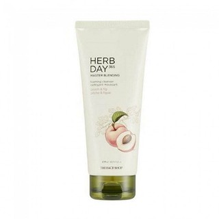 THE FACE SHOP HERB DAY 365 MASTER BLENDING FACIAL FOAMING CLEANSER PEACH & FIG