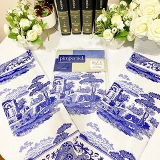 🌸 ส่งฟรี Spode Blue Italian Tea Towel ผ้าเช็ดจาน ผ้ารองชุดชา