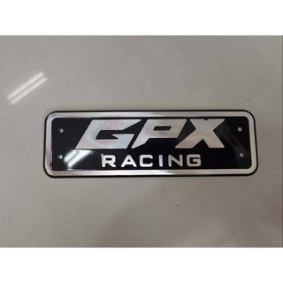 แผ่นป้าย "GPX RACING" Legend150, Legend200 ของแท้เบิกศูนย์