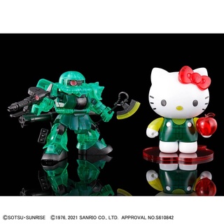 🔥พร้อมส่ง🔥 SD Gundam Limited Hello Kitty / Zaku II [Cross Silhouette][Clear Color][GBT][BANDAI]