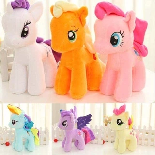 Pony ตุ๊กตาโพนี่ มายลิตเติ้ลโพนี่ ตุ๊กตายัดนุ่น สายรุ้งตุ๊กตา สีสวย น่ารักงานป้ายลิขสิทธิ์แท้ ขนาด 30ซม. มาะสำหรับเป็น ข