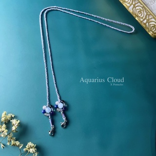 ที่คล้องแมส หินนำโชค หินมงคล : รุ่น Aquarius Cloud 💙