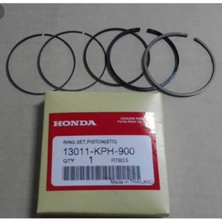 ชุดลูกสูบ+แหวนแท้HONDA WAVE125S(STD)พร้มสลักกิ๊บล็อก1ชุด