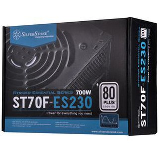 พาวเวอร์ซับพลาย PSU SilverStone ESSENTIAL 700W 80PLUS ( White ): SST-ST70F-ES230💥 ประกัน 3 ปี💥