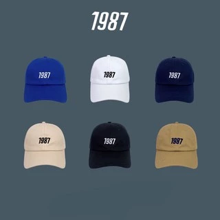 หมวกแก๊ปเบสบอลวินเทจ ปัก 1987 (มี5สี)