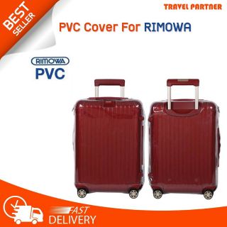 TRAVEL PARTNER   พลาสติกใสคลุม เฉพาะแบรนด์ RIMOWA  รุ่น SALSA DELUXUE,ESSENTIAL29 , SALSA DELUXUE E-tag  Grey Zipper