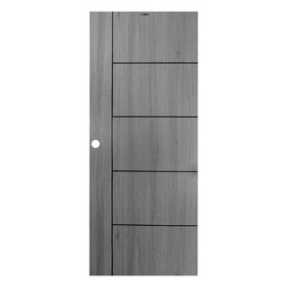 Interior door UPVC DOOR AZLE LT-06 80x200CM SILVER GRAY Door frame Door window ประตูภายใน ประตู UPVC AZLE LT-06 80x200 ซ