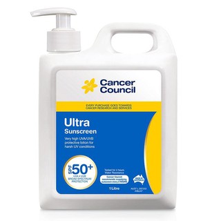 💥 Cancer Council SPF 50+ Ultra 1 Litre