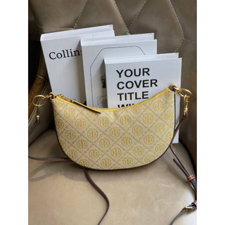 📮@1,399.-🔥🔥Beautiful Images Sale 7 % 🔥🔥💯Tory Burch T monogram jacquard Mini Hobo Bag