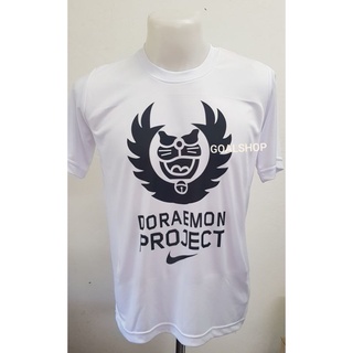 เสื้อยืดสีขาวเสื้อกีฬา Doraemon Project แฟชั่นสไตล์เรียบง่ายS-4XL