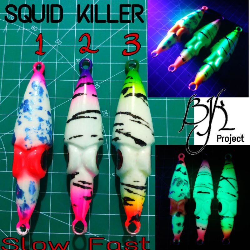METAL JIG SQUID SQUID 110g GID เหยื่อตกปลา SQUID รุ่น Jigging killer