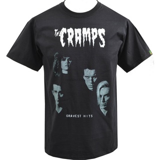 พร้อมส่ง เสื้อยืดแขนสั้น คอกลม ผ้าฝ้าย 100% พิมพ์ลายอัลบั้ม The Cramps Gravest Hits หลากสี แฟชั่นฤดูร้อน สําหรับผู้ชายS-