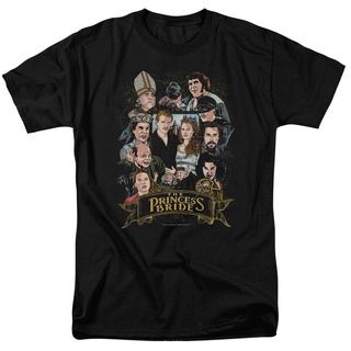 เสื้อยืดวินเทจเสื้อยืด พิมพ์ลายภาพยนตร์ The Princess Bride Players s Licensed 80s สีดํา สไตล์คลาสสิก ไม่ซ้ําใคร สําหรับผ