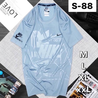 nike เสื้อยืดแขนสั้นออกกำลังกายผู้ชาย