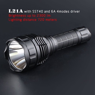 Convoy L21A ไฟฉาย พร้อม luminus sst40 LED 2300lm สําหรับตั้งแคมป์ เดินป่า