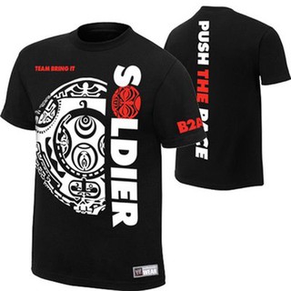 The Rock "Soldier PUSH THE PACE" T-Shirtสามารถปรับแต่งได้