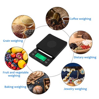 เครื่องชั่งดิจิตอล อิเล็กทรอนิกส์ Digital KITCHEN Scale 3 kg/0.1g จับเวลาความแม่นยำสูง หน้าจอLCD --สินค้ามีพร้อมส่ง​--