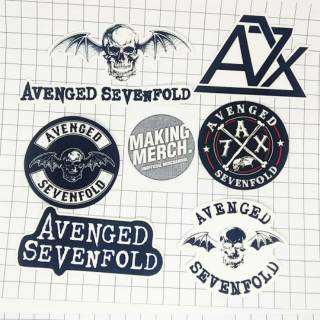 สติกเกอร์ Avenged Sevenfold/AX7 Band สําหรับติดตกแต่ง