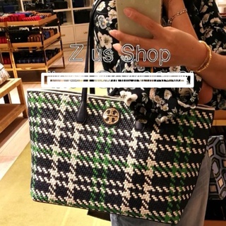 พรีฯTory Burch Duet Woven Tote.