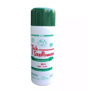 แป้งโรยเห็บ หมัด Tick Stop Powder ผงทิคสตอป 150g กำจัดป้องกันเห็บหมัด