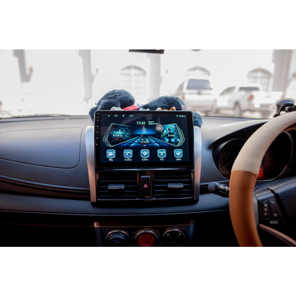 จอ Alpha Coustic Android ตรงรุ่น Toyota Vios Gen3 ปี 2013-2021/Yaris2013-2016 ขนาด 10.1นิ้ว Ram2-Ram6