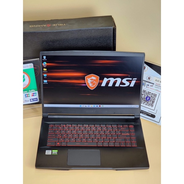 MSI GF65 Thin 10UE-260TH 🔥 i5-10500H RTX 3060 RAM16GB โน๊ตบุ๊คเกมมิ่ง Gaming Notebook