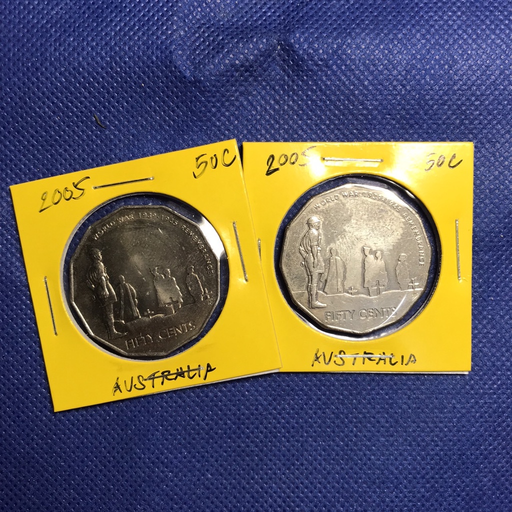 Special Lot No.60149 ปี2005 ออสเตรเลีย 50 CENTS เหรียญสะสม เหรียญต่างประเทศ เหรียญเก่า หายาก ราคาถูก