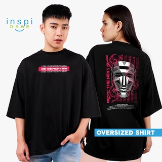 เสื้อยืดผ้าฝ้ายพิมพ์ลายแฟชั่น ✇✿✹INSPI Front Man Squid Oversized Tshirt for Men Trendy Korean Top T Shirt Plus Size Tops