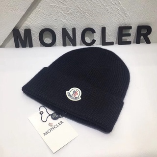 Moncler หมวกถัก ผ้าขนแกะ ให้ความอบอุ่น แฟชั่นฤดูใบไม้ร่วง ฤดูหนาว