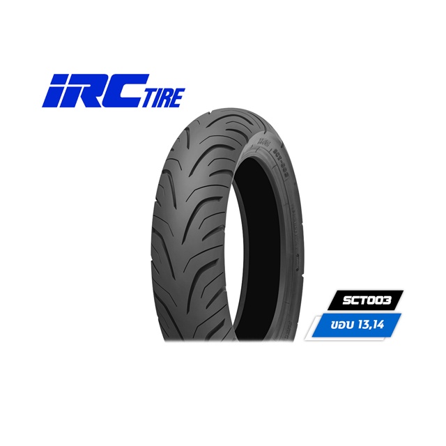 IRC SCT-003 ยางรถจักรยานยนต์ Sellomatic ขนาด 90/80-14 หน้า 130/70-13 หลัง