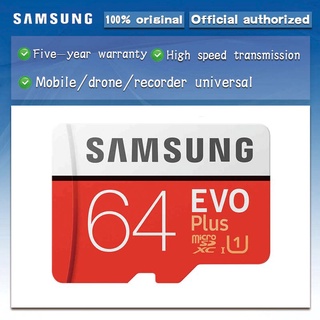 100% Original SAMSUNG Micro SD card 64 GB u1 Memory Card EVO Plus 64GB Class10 TF Card C10 80MB/S MICROSDXC UHS-1