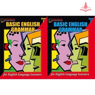 หนังสือเรียนไวยากรณ์ภาษาอังกฤษและสมุดงานสำหรับเด็กและนักเรียน—Primary School Student Childrens English Grammar Learning Textbook Workbooks Exercise Book “Basic English Grammar For Learners Book Level 1 &amp; 2”