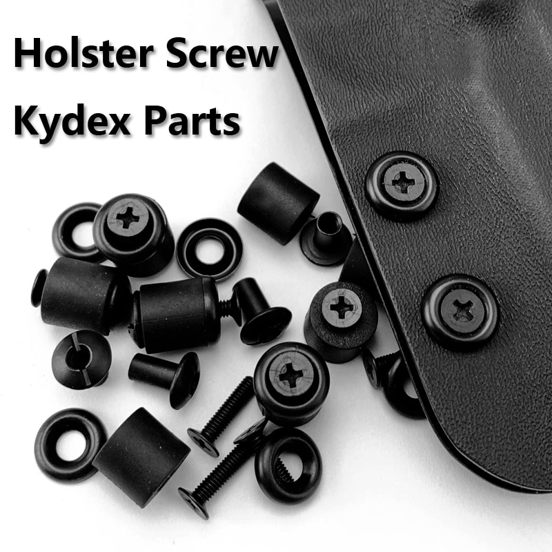 CNEDC 4 Sets Kydex Holster Screw Parts & Accessories Fast-dialing Sheath Screw Fittings Making K She