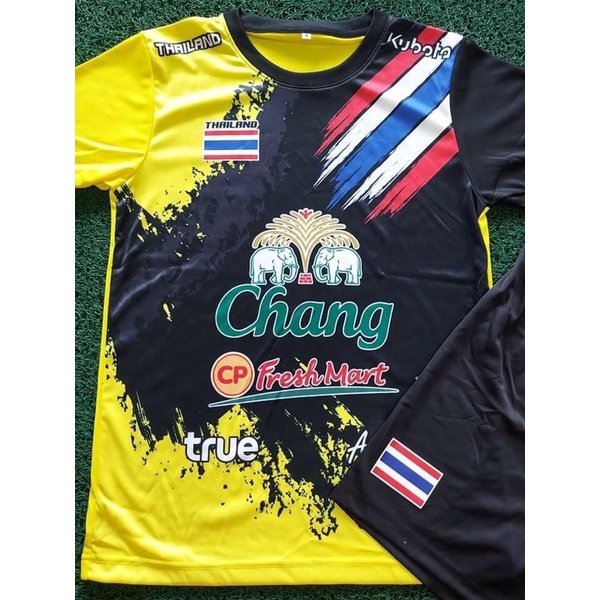 เสื้อกีฬา PRO PLAYER สกรีน chang +ธงชาติ