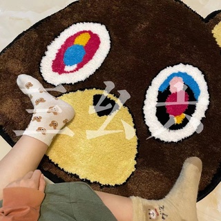 Kanye พรมเช็ดเท้า ลายหมี Kanye Omari West Brand New Unique Floor Mat Dropout Bear สําหรับตกแต่งบ้าน