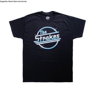 คอลูกเรือเสื้อยืดคอกลมเสื้อยืด พิมพ์ลายวง The Strokes OG Magna ไซซ์ Lผ้าฝ้ายแท้