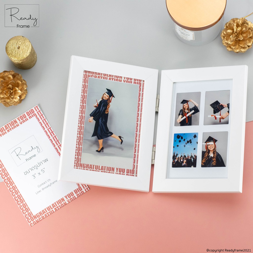 ReadyFrame I กรอบรูปของขวัญ DIY ของขวัญรับปริญญา ทำเองง่ายๆได้ที่บ้าน ดีไซน์มินิมอล