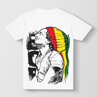 ใหม่ เสื้อยืดลําลอง ผ้าฝ้าย 100% แขนสั้น พิมพ์ลาย Bob marley rasta reggae rege slank Music jamaica jamaika Baju Others lelaki สีดํา พลัสไซซ์ XS-XXXL สําหรับผู้ชาย ของขวัญวันเกิด