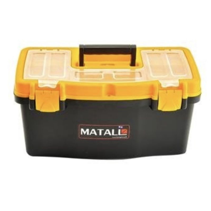 กล่องเครื่องมือพลาสติก PRO MATALL สีดำ/เหลือง