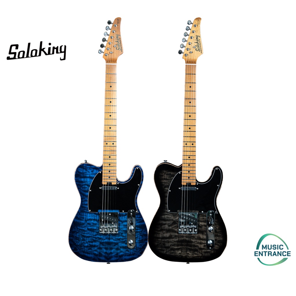 Soloking MT-3 Telecaster Quilted Electric Guitar กีตาร์ไฟฟ้า โซโลคิง ทรงเทเล แถมฟรี กระเป๋า ปิ๊ก สาย