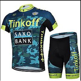 ชุดปั่นจักรยานแขนสั้น Tinkoff