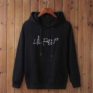 เสื้อกันหนาว มีฮู้ดดี้ ลายนักร้อง Lil Peep สไตล์ฮิปฮอป สําหรับผู้ชาย