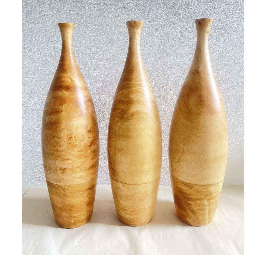แจกันไม้มะม่วง แจกันดอกไม้แห้งขนาด13x51cm.