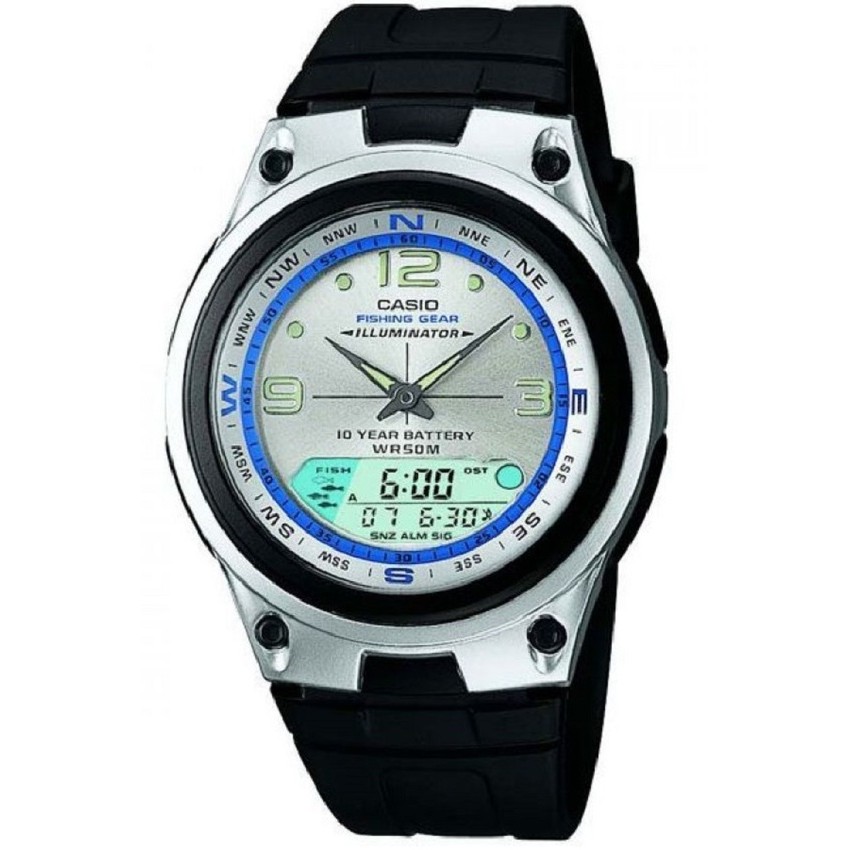 Casio Outgear นาฬิกาข้อมือผู้ชาย สีดำ สายเรซิ่น  รุ่น AW-82-7AVDF