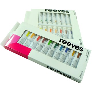 สีโปสเตอร์ชุด 12/18 สี 10ml ตรา Reeves Gouache Colours Set